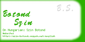 botond szin business card